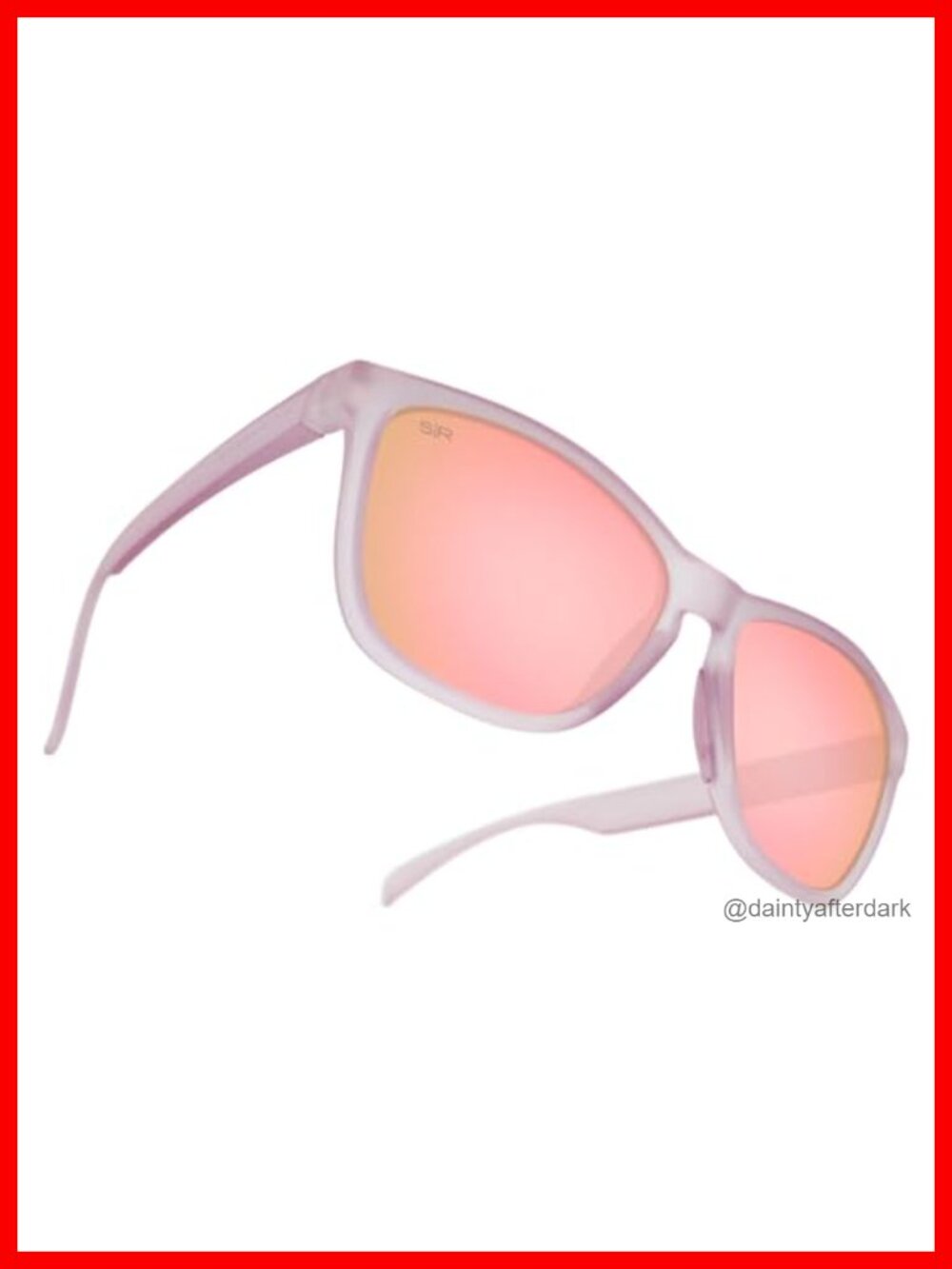 Polarized Square Sunglasses Rubberized Nose Pads Extra Large UV Protection